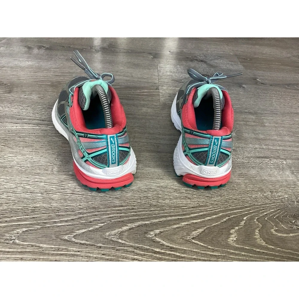 Brooks Ravenna 7 Running Sneakers Womens Size 7.5 B Grey Pink Teal 1202081B127